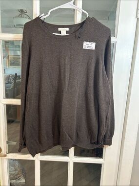 A27.    Asics Women's Scoopneck Sweater - Chocolate Brown